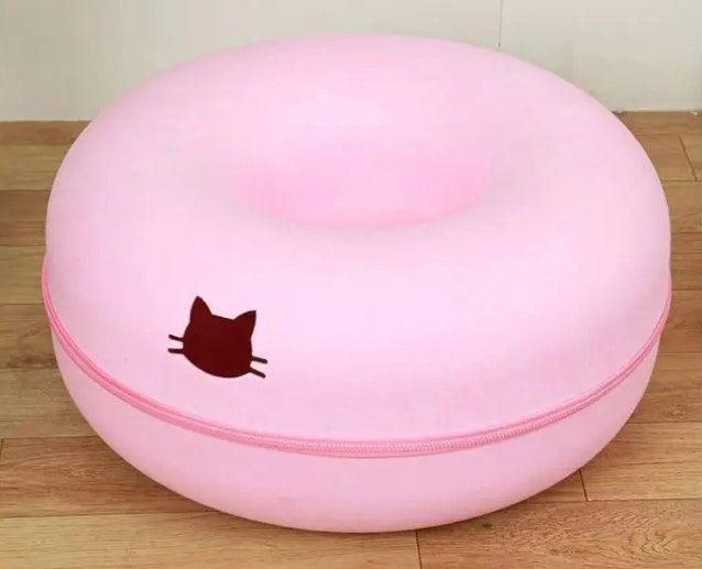 Round Cat Tunnel Bed